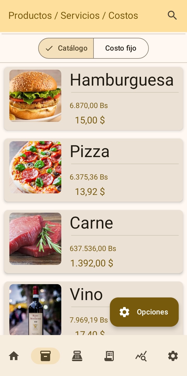 Catálogo de Productos