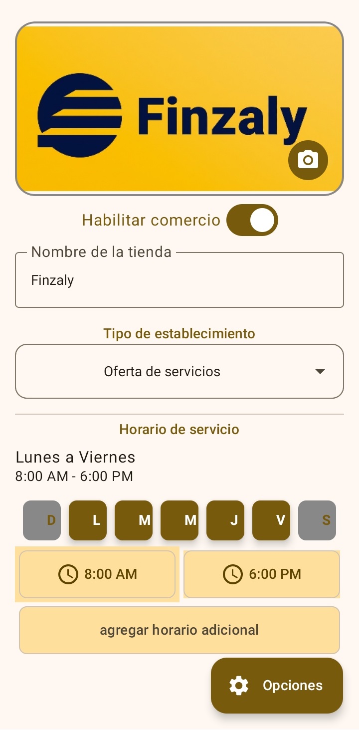 Interfaz de Tienda Virtual